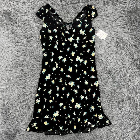 Free People Womens Like A Lady Sleeveless Printed Mini Dress Size M NWT - Picture 3 of 16